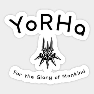 NieR: YoRHa Automata (black) Sticker